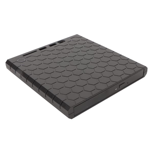 Eksternt CD DVD-drev USB3.0 USB C bærbart CD DVD-læser/skriver med hukommelseskortslot til Windows til OS X PC bærbar computer