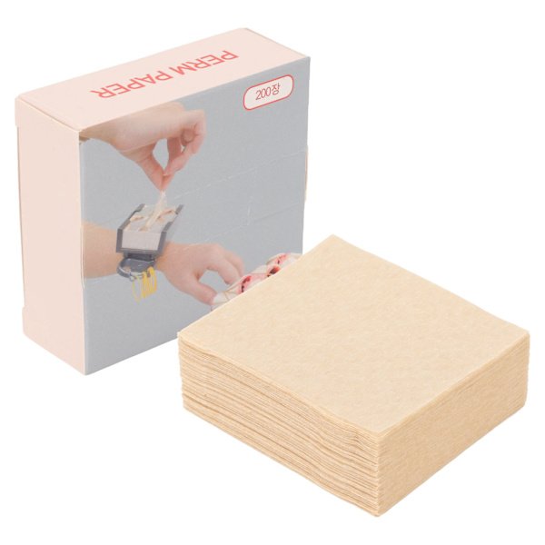 200 arks hår Perm Papir Engangs Ultratynd Frisør Styling Curling Åndbar Perming End Wraps
