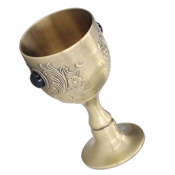 Chalice Sinkkiseoslejeeringin Kukka Kuvio Vintage Tyylinkiillotus Prosessi Laaja Sovellus Malja