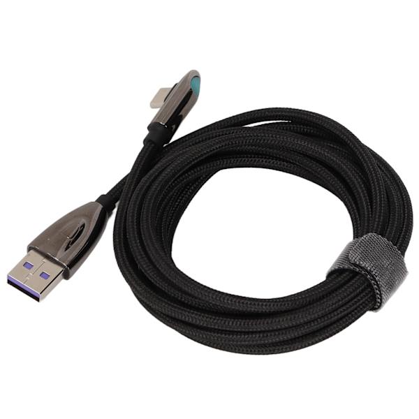 Typ C-laddningskabel 5A snabbladdningskabel 2m/6,6ft för typ C mobiltelefon-gränssnitt
