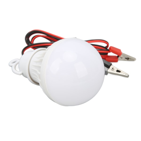 LED-campingteltlampe i plast, utendørs nødlys med krok for fotturer, fiske, 12V 5W
