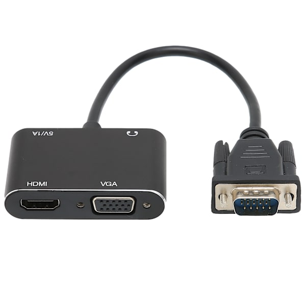 VGA han til High Definition Multimedia Interface hun VGA hun adapter med lydkabel
