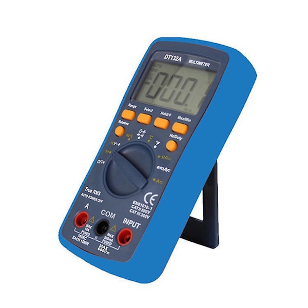 Digital Multimeter TRMS 4000 Räkningar Automatisk Mätning Voltmeter för Snabb Noggrann Mätning av Spänning Ström Resistans Kapacitans Temperatur