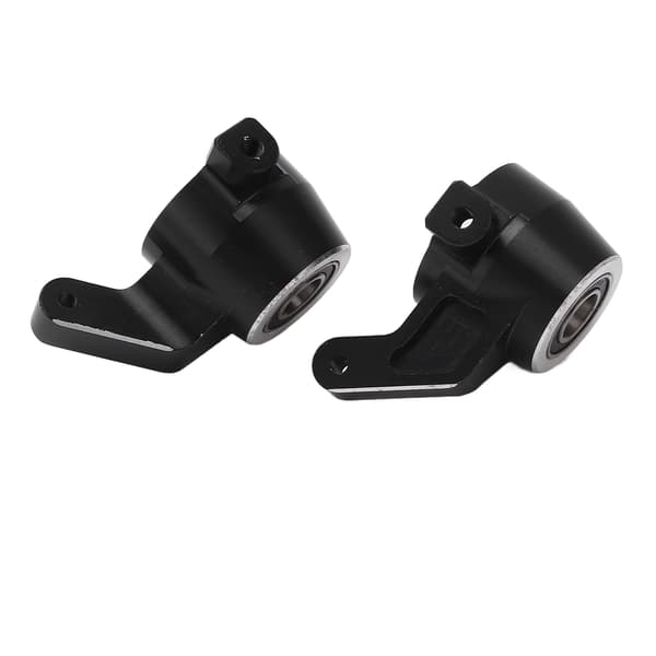 2 STK RC Styrekop Erstatning Aluminiumlegering Styrekop til Traxxas Sledge 1/8 Lastbil Sort
