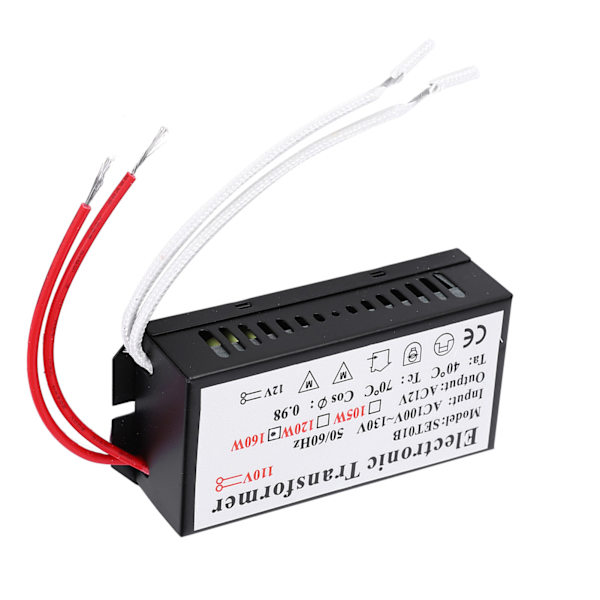 110V til 12V elektronisk transformator spenningsomformer smart strømforsyningsdriver (160W)