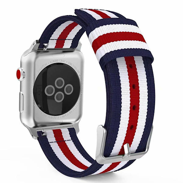 Justerbart vævet nylonbånd til Apple Watch 38-41 mm Series 5/4/3/2/1