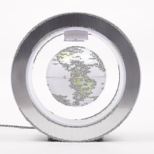 Världskarta Flytande Jordglob med LED-lampor - Magnetisk Levitation, Anti Gravity, Flera Färger EU-kontakt BEIGE