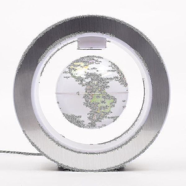 World Map Floating Globe with LED Lights - Magnetic Levitation, Anti Gravity, Multiple Colors EU Plug BEIGE