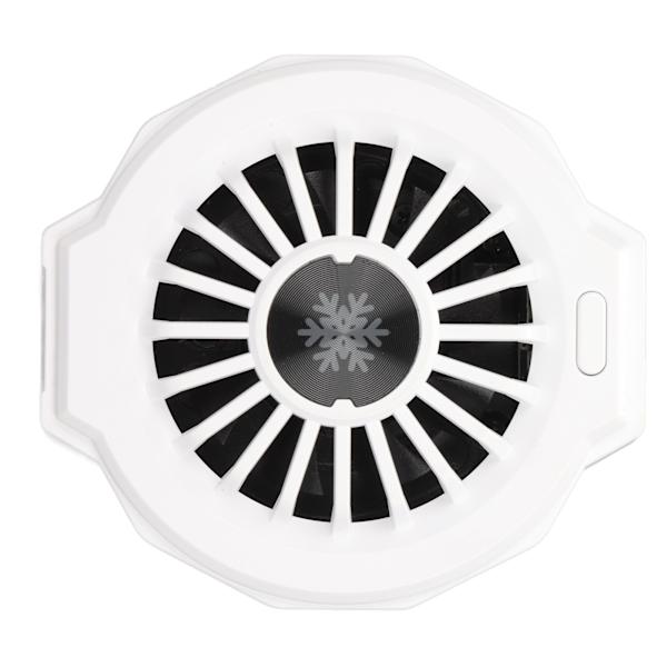Matkapuhelimen jäähdytin LZF10 Semiconductor Refrigeration Phone Cooling Stand Fan RGB-värikkäällä valolla pelaamiseen (valkoinen perusmalli)
