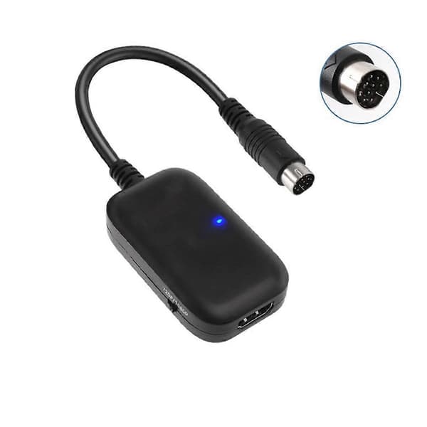 For Sega Saturn to HDMI-compatible Converter Cable HDTV Display Adapter for Sega Saturn Games Black