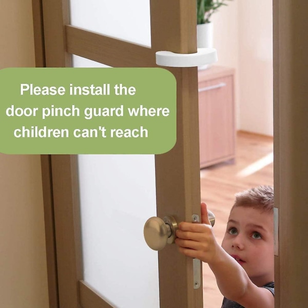 Skumdørstopper og babysikkerhetsbeskyttelse - Pakke med 8 myke dørstoppere for barns fingerbeskyttelse og anti-klemming