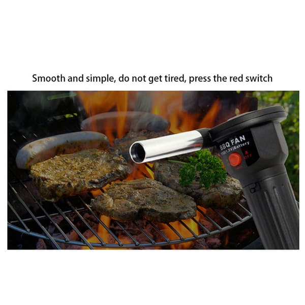 Mini elektrisk blæser bærbar elektricitet grillventilator til udendørs camping vandreture
