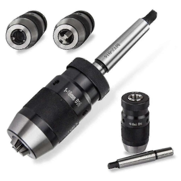 Borefôring Hurtigspennende Borechuck 1-16mm B16 Med Konuser MT2 Auslappenblappe Tilstand: Ny Zekai