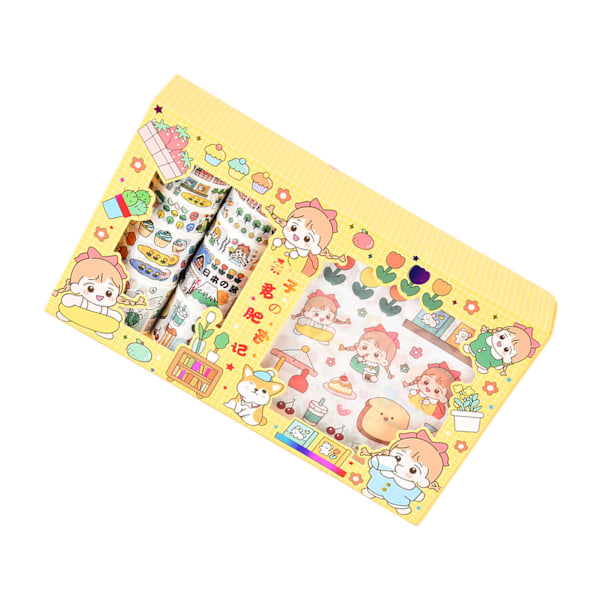 Washi Tape DIY-dekorasjon gjentatt lim etterlater ingen merker ingen kutting Washi Tape Set83195 Fat Curtilage