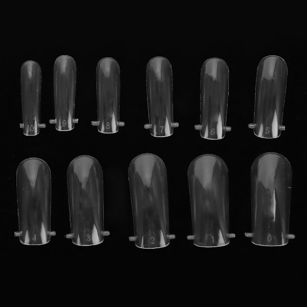 120 stk. / æske Professionelle gennemsigtige falske negleforlængelser Resin Gel Manicure Tilbehør 120 stk. falske negle