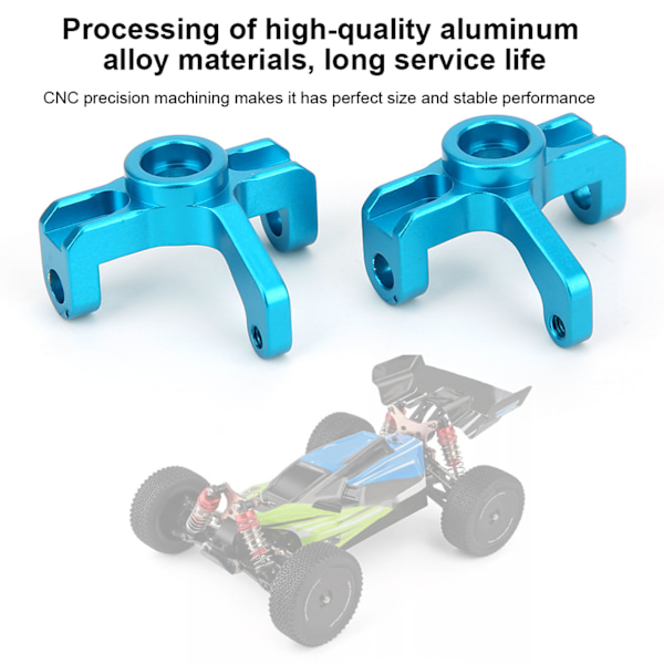 Aluminiumlegering Styrnavs Bärare Knuckle Vänster/Höger Uppgradering Delar Passar för Wltoys 1/14 144001 RC Bil Blå 1251B