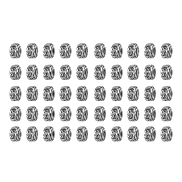 50 st Trådgänginsats Rostfritt stål Skruvhål Reparation av set US Unit 2‑561D