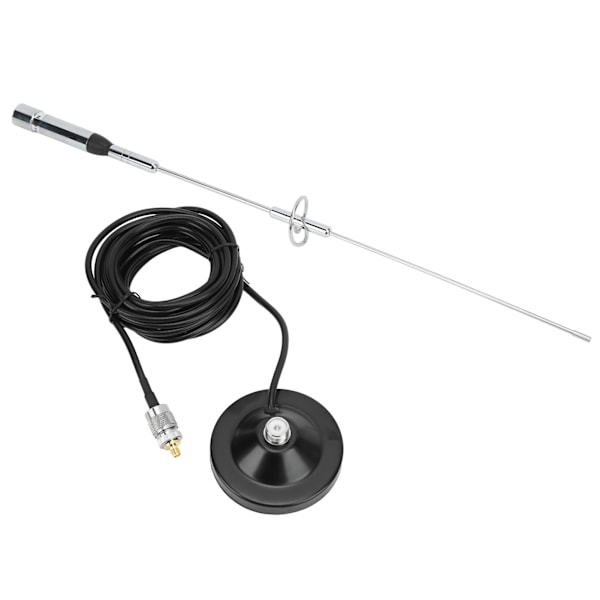 Bil VHF UHF Antenne Sucker med 5m Kabel SMA Hunn Adapter Kit Vanntett Plug and Play