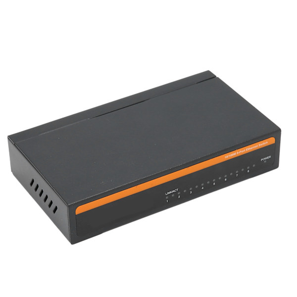 Ethernet Switch TBCS4008E 100M 8 porte selvtilpassende splitter tilbehør til stationær computer (AU-stik)