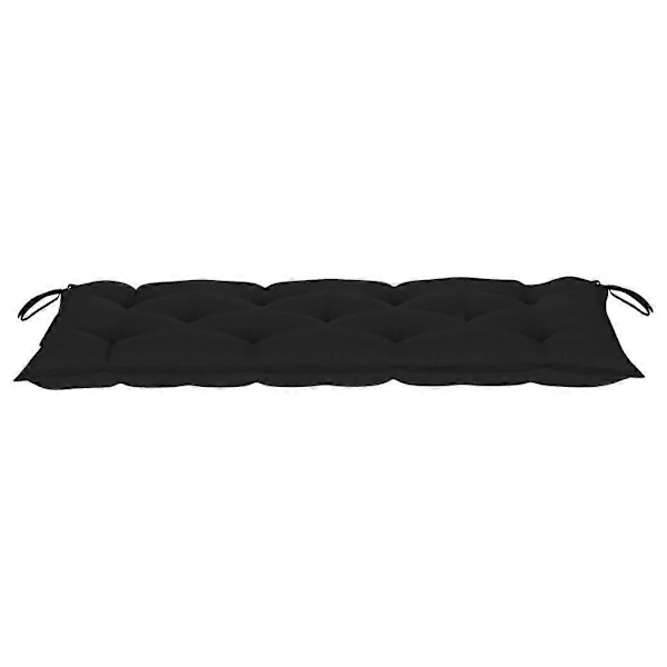 Havebænk Pude Sort 120x50x7cm Stof