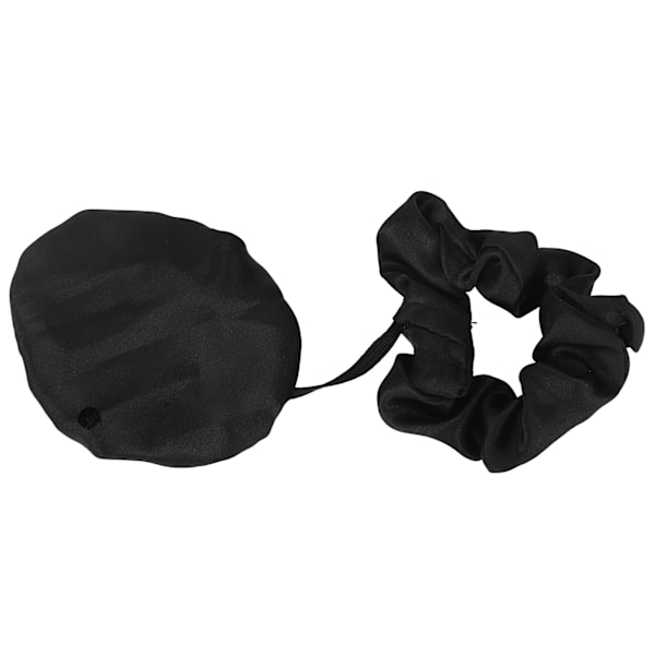 Juomapäällys Scrunchie -setti Vedenpitävä jauheenesto Juomasuojapäällys Scrunchie kupille Lasi Musta