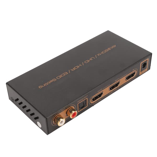 HD Multimedia Interface Ljudextraktor 4K 60Hz HDR HD Multimedia Interface EARC ARC Ljudextraktor Omvandlare 100‑240V EU-kontakt