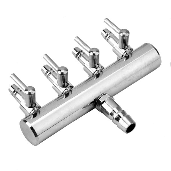 Akvarium fisketank 8 mm til 4 mm splitterkontrollventil 4 way