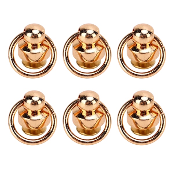 200 set mässingsnitar plånbok kulnitar 9mm hög hållbarhet koppar dragring nit DIY mobiltelefon skal handväska guld