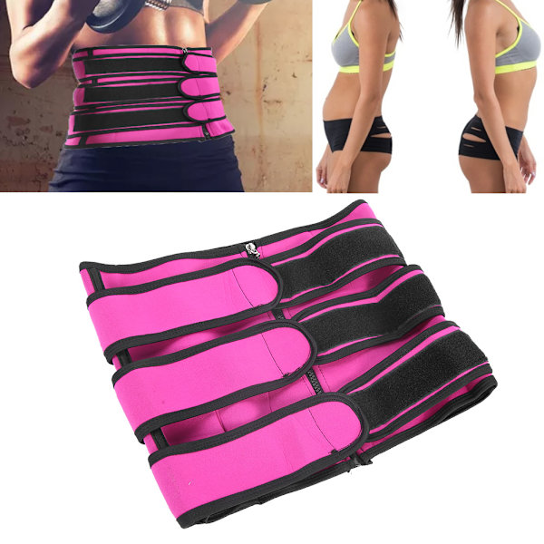 Waist trainer Dragkedja Typ Elastisk Andas Midja Formande Slimming Sports Belt5XL