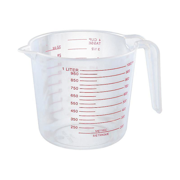 Mätkoppssats - 3 Storlekar (250ml, 500ml, 1000ml) - Stark Livsmedelskvalitet - Lättläst för Vätskor och Torra Ingredienser vid Matlagning