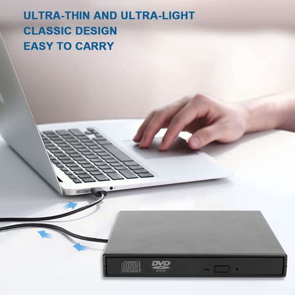 USB DVD-brännare extern optisk enhet stationär bärbar dator tillbehör för WindowsXP / 8 / Vista