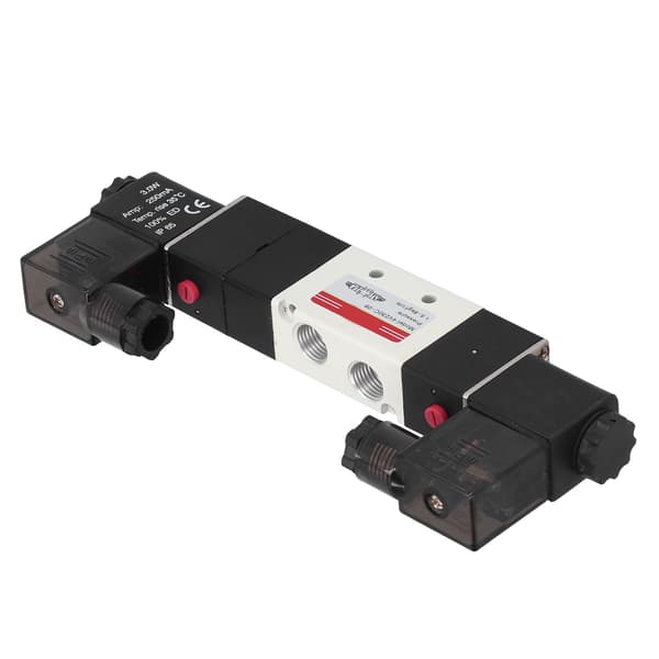 Pneumatisk magnetventil 3 positioner 5 vejs stabil holdbar robust kompakt rustfri antikorrosions magnetisk luftventil DC24V
