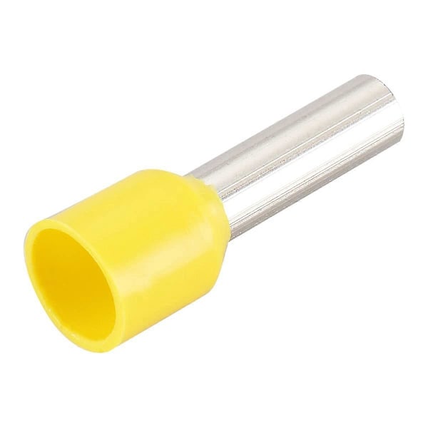 AWG 10/6.0mm Ledning Kobber Krympekontakt Isolert Ferrul Pin Ledningsende Terminal Gul E6012 Pakke med 100