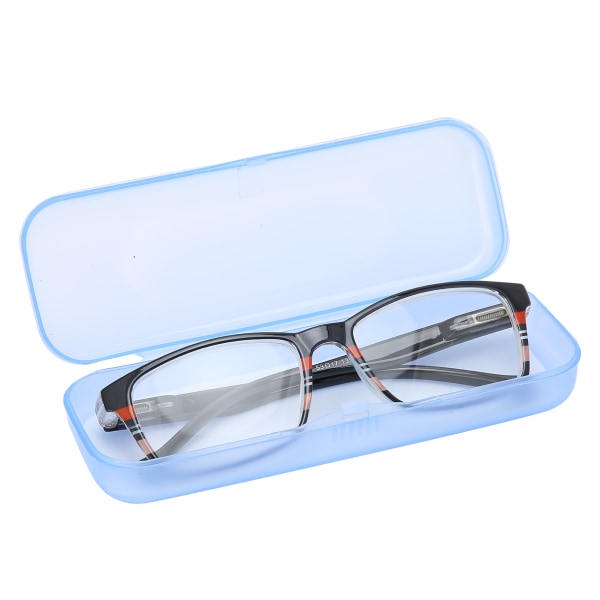 Unisex vanhusten lukulasit teräväpiirto silmälasit silmälasit säilytyslaatikolla (+150)