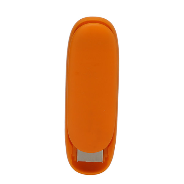 Mini stiftemaskin med spakstruktur sparer arbeidskraft sammenleggbar bærbar stiftemaskin for kontor skole hjem oransje