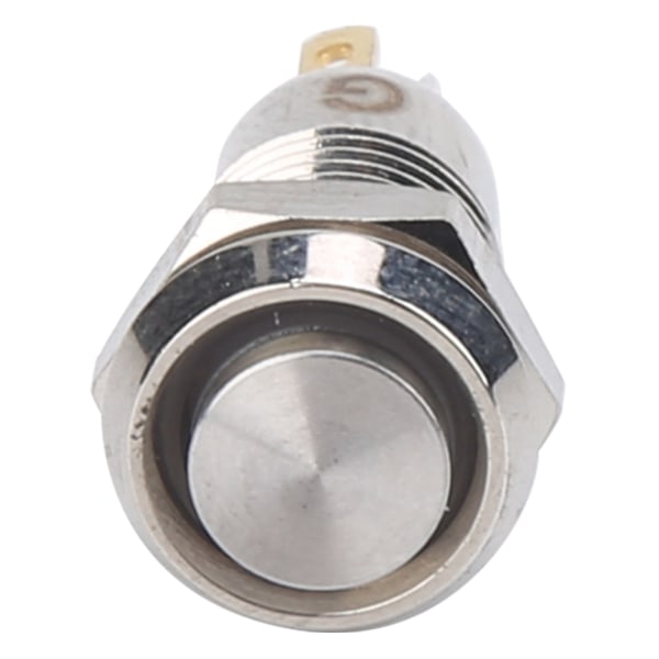 8 mm trykknappbryter IP65 vanntett trykknappstartbryter i rustfritt stål 3 V rød