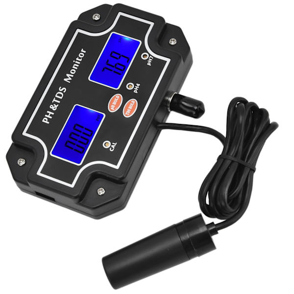 PH TDS-monitor LCD digital multifunktionell vattenkvalitetsanalys testare EU-kontakt 230V PH‑2683