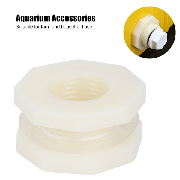 10 stk G1/2 DN15 akvariumkontakt adapter montering hunn-hann gjengegrensesnitt for fiskekar