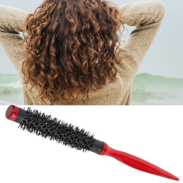 Rullekam Tre Spiss Håndtak Nylonbust Hårstylingbørste Kam15