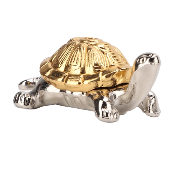 Røgelseholder i skildpaddeform - Nem at rengøre - Metalrøgelsesholder til stue, kontor og meditation