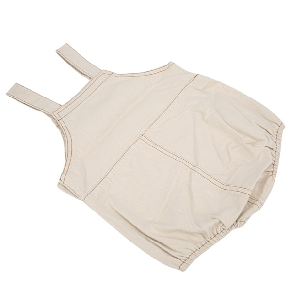 Unisex Spädbarns Romper Bomull Ärmlös En Delad Overall Kläder för 0-2 År Gammal Baby Aprikos 100cm