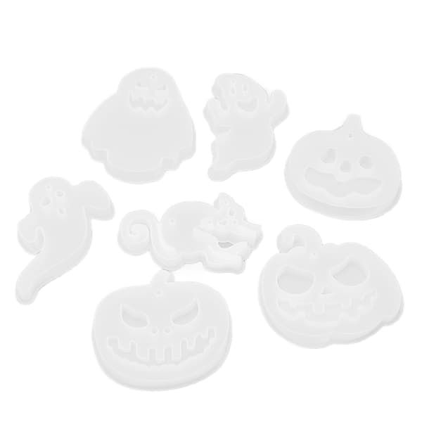 Halloween silikoneform bærbar blød fleksibel genanvendelig silikone DIY græskar silikoneform