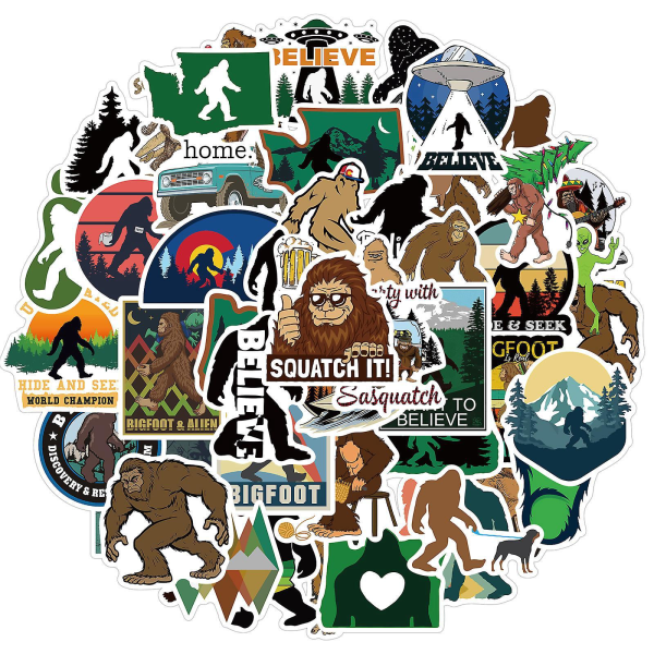 50-Styks Assorted Vinyl Sticker Pack til bærbare computere, telefoner, vandflasker og computere
