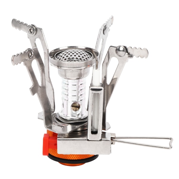 Outdoor Mini Camping 304 rustfritt stål komfyr integrert elektronisk lighter brenner