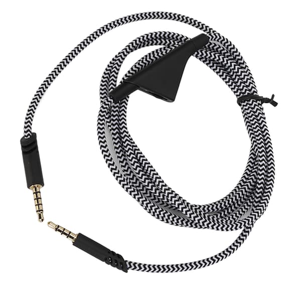 Förlängningskabel för spelheadset, ersättningsflätad hörlursförlängningskabel med volymkontroll för Astro A10 A40 A40TR