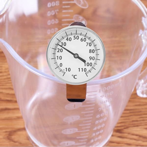 Øjeblikkeligt probetermometer til køkken, mad, kaffe og mælk - rustfrit stål