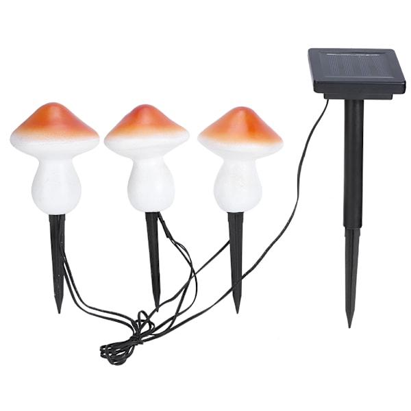 Soppformet plenlampe solcelledrevne hagelys LED vanntett lampe for utendørs sti