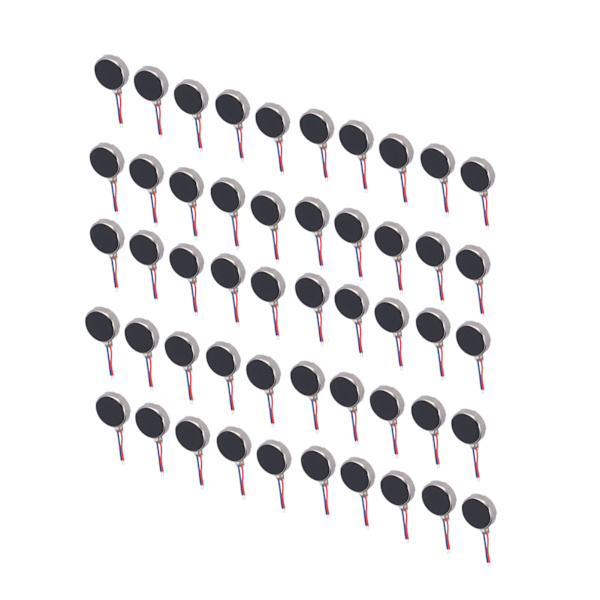 50 Styck Mini Vibrationsmotorer DC 3V 10x2,7mm Anti Interferens Liten Lätt Låg Brus Micro Vibrating Motor
