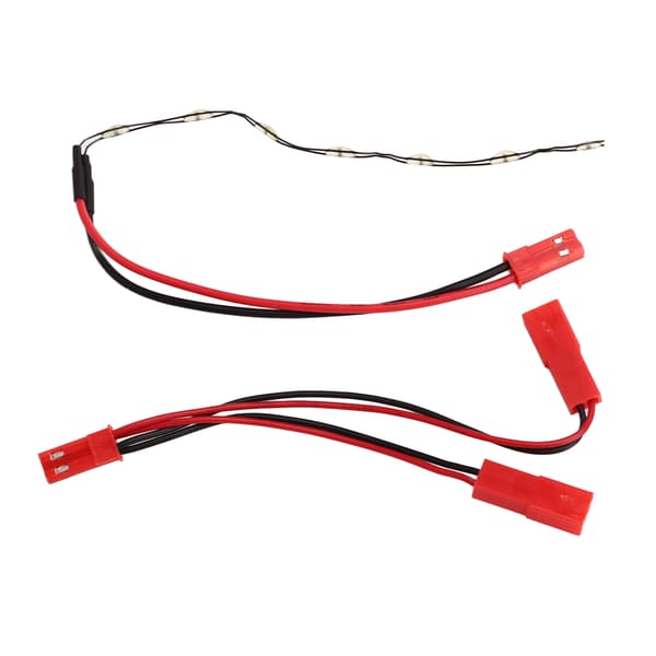 RC Front Face Middle Grille Belysning 7 LED Lamp Pärlor Lamp Grupp Modifieringsdelar för YK4082 1/8 för YK4102 1/10