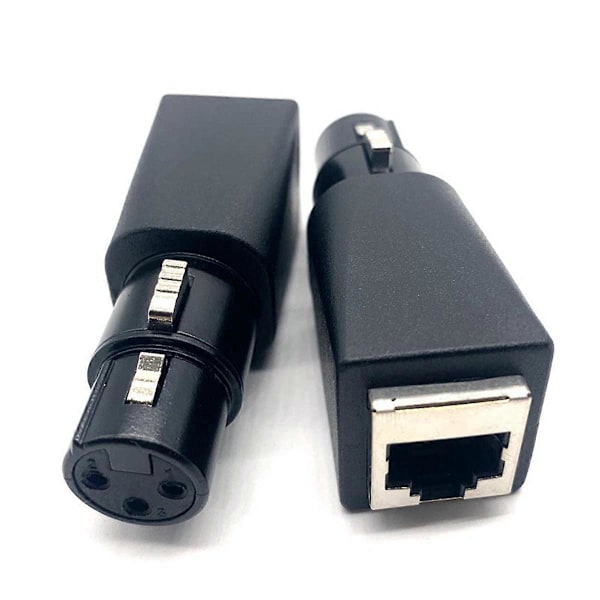 till RJ45-kontakt RJ45 Ethernet till 3-pin XLR-adapter hona